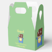 Cute happy chocola snoep bar cartoon bedankdoosjes (Geopend)