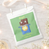 Cute happy chocola snoep bar cartoon bedankzakje (Geknipt)