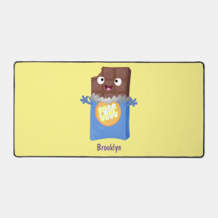 Cute happy chocola snoep bar cartoon bureaumat