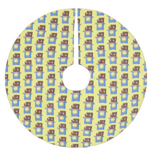 Cute happy chocola snoep bar cartoon kerstboom rok