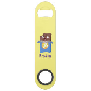 Cute happy chocola snoep bar cartoon speed flessenopener