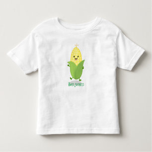 Cute happy corn cartoon illustratie kinder shirts