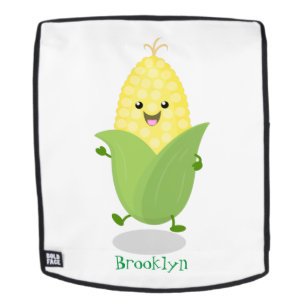 Cute happy corn cartoon illustratie rugtassen