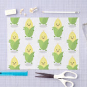 Cute happy corn cartoon illustratie tissuepapier (Craft)