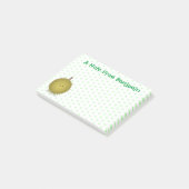 Cute happy durian cartoon illustratie post-it® notes (Schuin)
