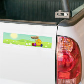 Cute Happy Easter Baby Chick Bumpersticker (Op Truck)