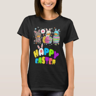 Cute   Happy Easter Eggs Quarantine Bunnies T-shirt