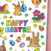 Cute Happy Easter-groet Kaart