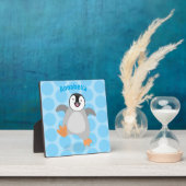 Cute happy emperor pinguin chick cartoon fotoplaat (Insitu)