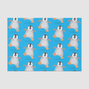 Cute happy emperor pinguin chick cartoon tissuepapier