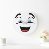 Cute Happy Face Grote Klok (Huis)