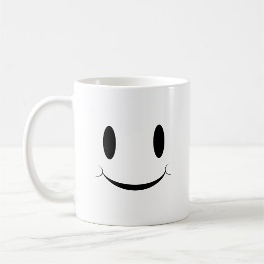 Cute Happy Face Koffiemok (Links)