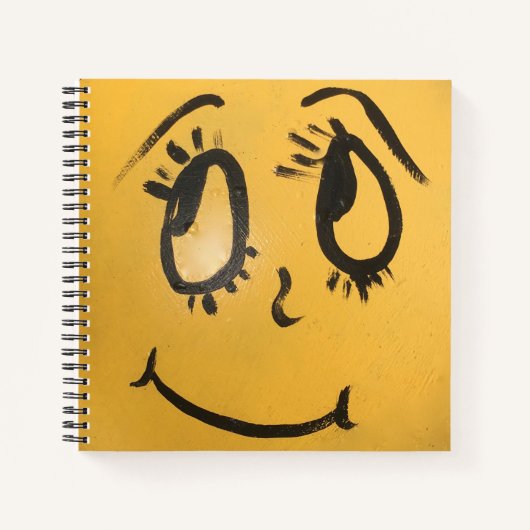 Cute Happy Face Notitieboek (Voorkant)