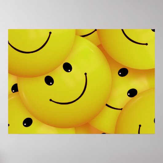 Cute Happy Face Poster (Voorkant)