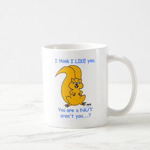 Cute Happy Friendly Cartoon Squirrel Friendship Koffiemok
