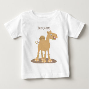 Cute happy glimlach camel cartoon illustratie