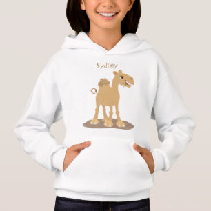Cute happy glimlach camel cartoon illustratie
