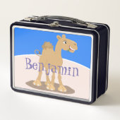 Cute happy glimlach camel cartoon illustratie (Voorkant)