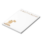 Cute happy glimlach camel cartoon illustratie notitieblok (Gedraaid)