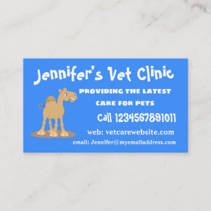 Cute happy glimlach camel cartoon illustratie visitekaartje