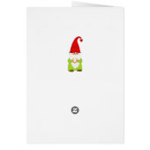 Cute Happy Gnome met Hoefijzer Birthday (Achterkant)