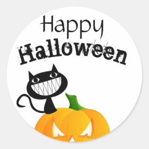 Cute Happy Halloween Kind Trick or treat Ronde Sticker