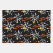 Cute Happy Halloween Spider Web Pattern Inpakpapier Vel (Voorkant 2)