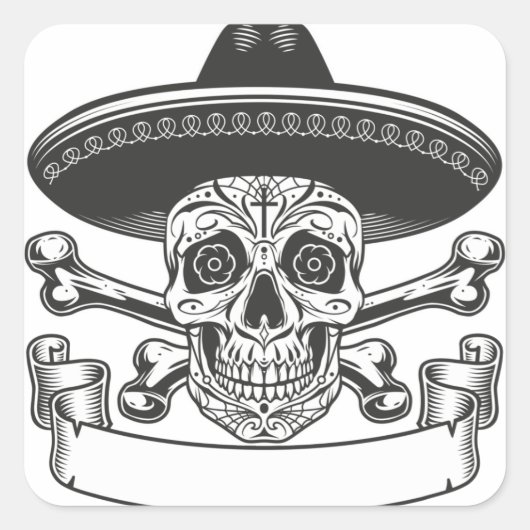 Cute Happy Halloween Stikers Vierkante Sticker (Voorkant)