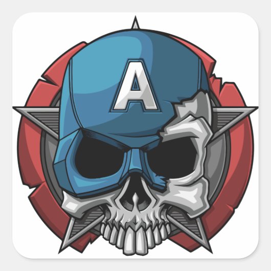 Cute Happy Halloween Stikers Vierkante Sticker (Voorkant)