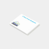 Cute happy ice roomtruck cartoon post-it® notes (Schuin)