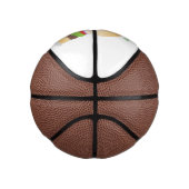 Cute happy kawaii hamburger cartoon basketbal (Rechts)