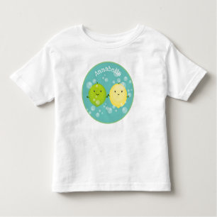 Cute happy lemon limoen illustratie kinder shirts