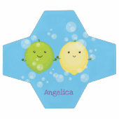 Cute happy lemon limoen illustratie voetbal (Enkel)