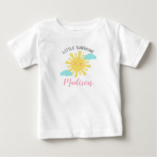 Cute Happy Little Sunshine personaliseert Shirt Ki