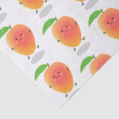 Cute happy mango yellow cartoon illustratie tissuepapier (Detail)