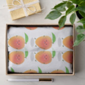 Cute happy mango yellow cartoon illustratie tissuepapier (Geschenk)