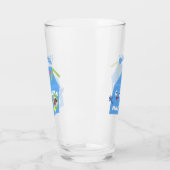 Cute happy milk carton cartoon glas (Links)