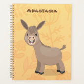 Cute happy miniature donkey cartoon planner (Voorkant)