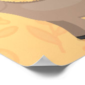 Cute happy miniature donkey cartoon poster (Hoek)