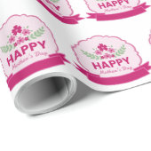 Cute Happy Moederdag Cadeaupapier (Rol Hoek)