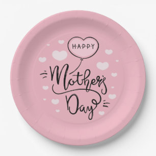 Cute Happy Moederdag Calligraphy Papieren Bord