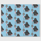 Cute happy mole cartoon illustratie cadeaupapier (Vlak)