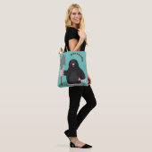 Cute happy mole cartoon illustratie draagtas (Op model)