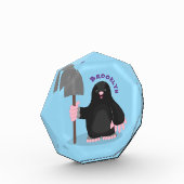 Cute happy mole cartoon illustratie fotoblokken (Links)