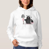 Cute happy mole cartoon illustratie hoodie (Voorkant)
