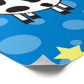 Cute Happy Mr Koe Print - Blue (Hoek)