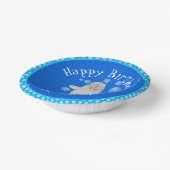 Cute happy narwhal bubbles cartoon illustratie papieren kommen (Gebogen)