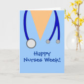 Cute Happy Nurs Week Scrubs et carte Stethoscope (Fleur jaune)