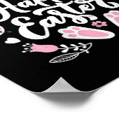 Cute Happy Paaster Bunny Poster (Hoek)