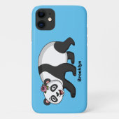 Cute happy panda beer met cartoon Case-Mate iPhone case (Achterkant)